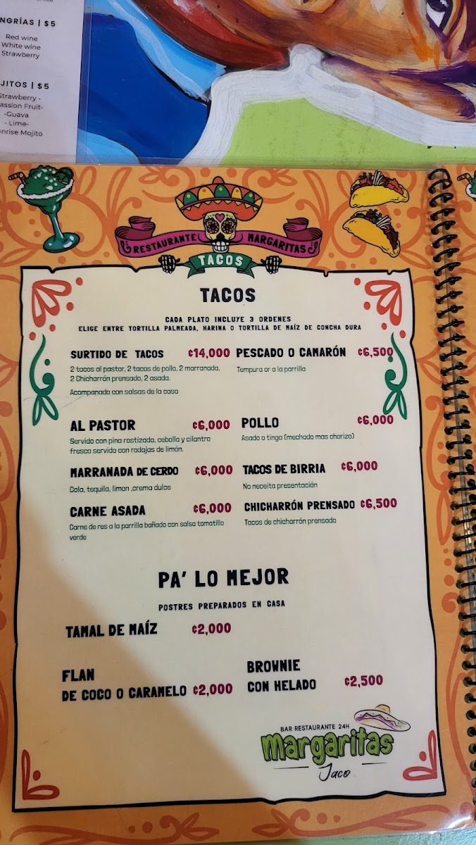 Menu Margaritas Jaco-10