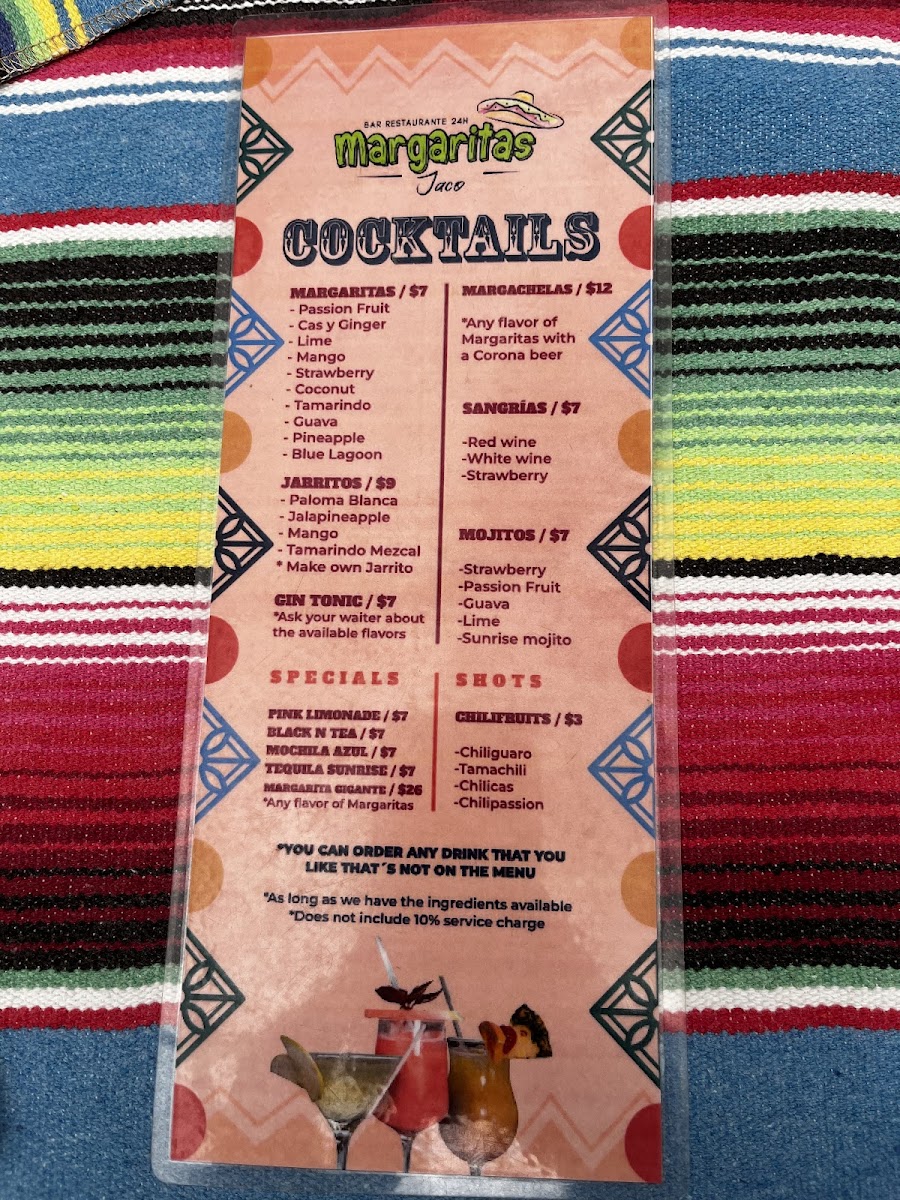 Menu Margaritas Jaco-6