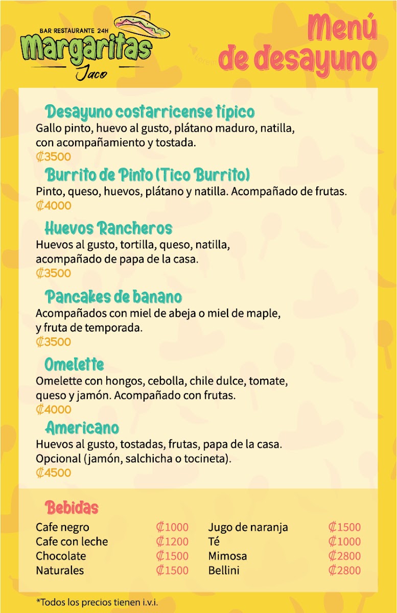Menu Margaritas Jaco-7